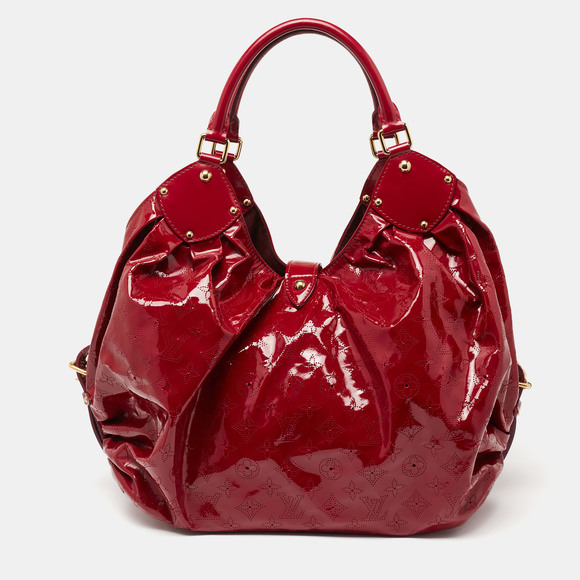LOUIS VUITTON Cerise Mahina Patent Leather Surya XL Bag - Picture 4 of 9